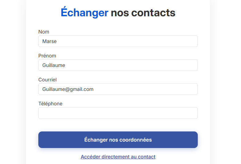 Capture QR code et partage